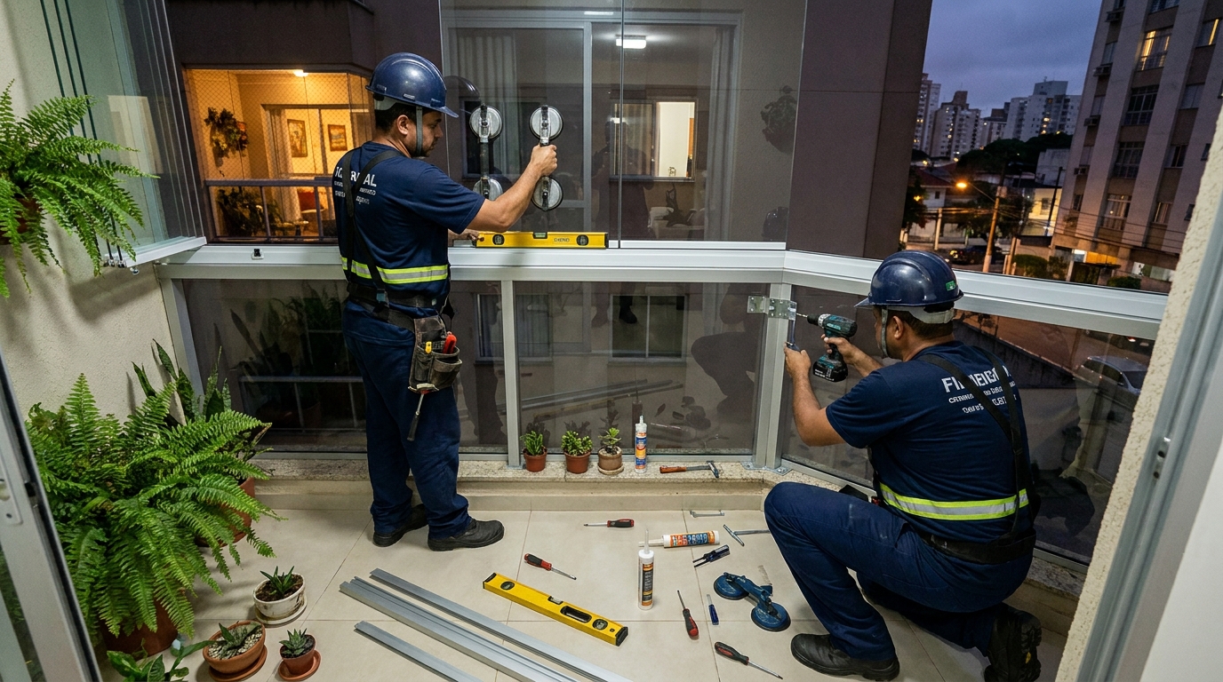 Parede de Vidro em Cotia‑SP